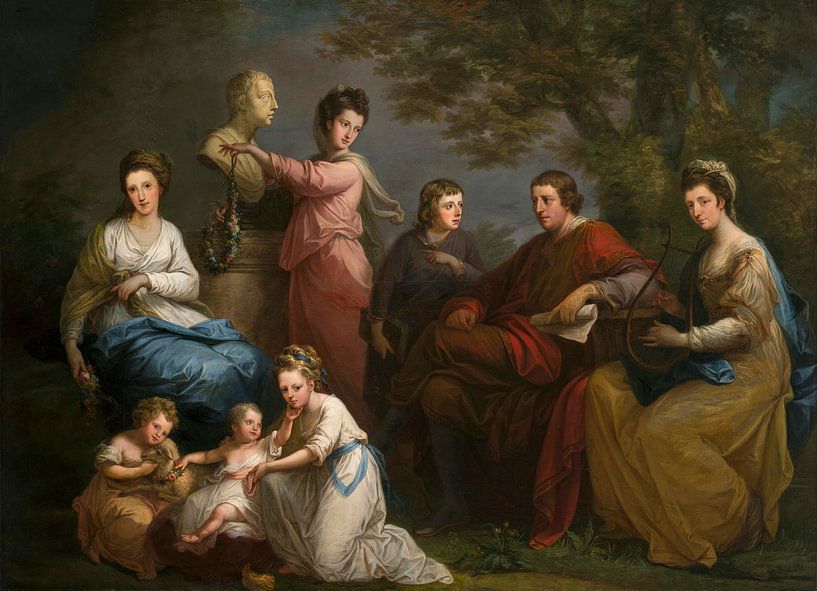 La famille du comte de Gower, Angelika Kauffmann par Des maîtres magistraux