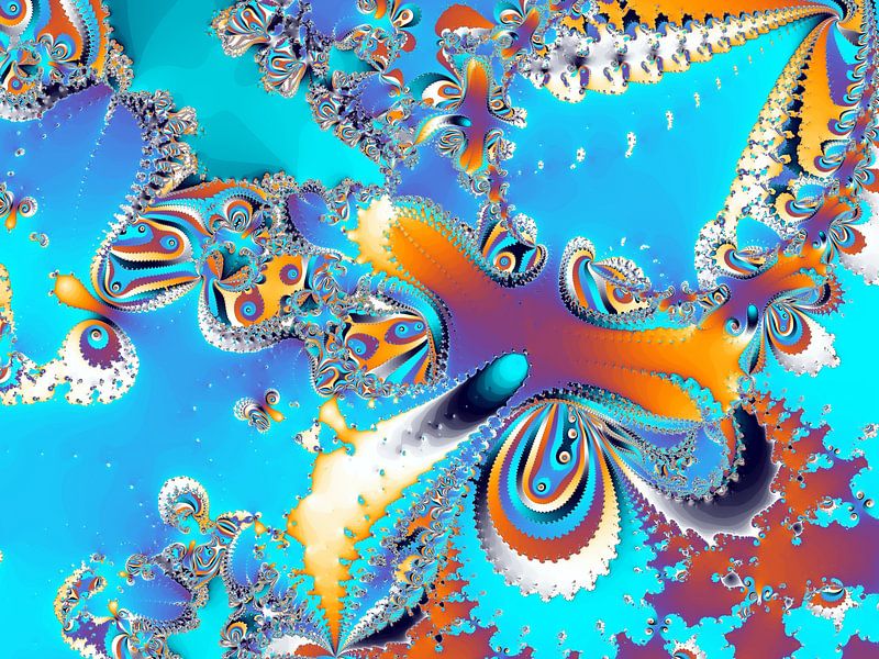 Wiskundige kunst - fractal schilderen van MPfoto71