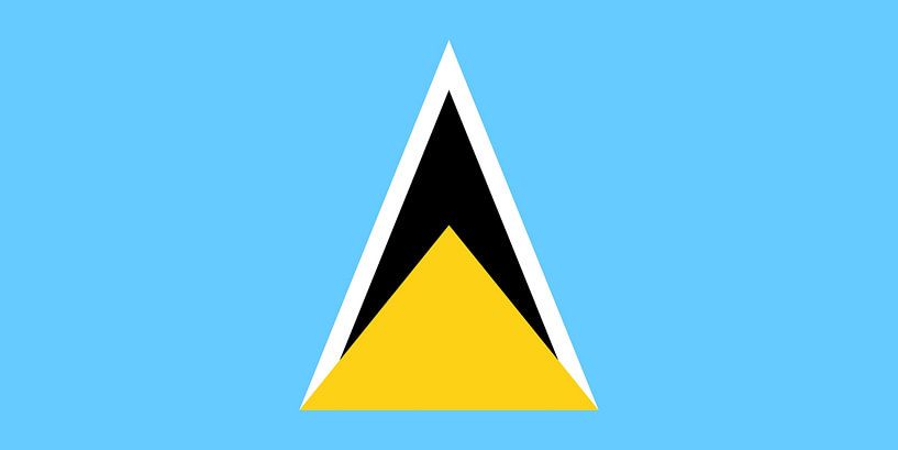 Flagge von Saint Lucia von de-nue-pic