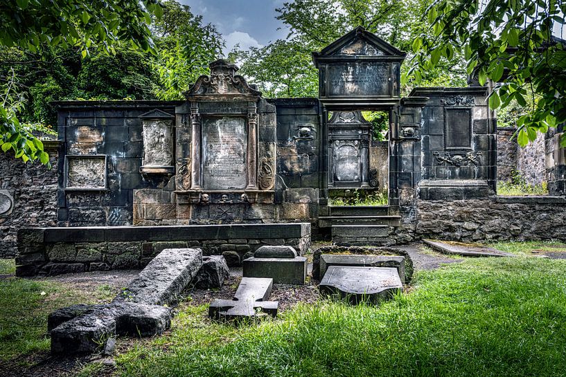 Cimetière délabré à Édimbourg, Écosse par Anouschka Hendriks