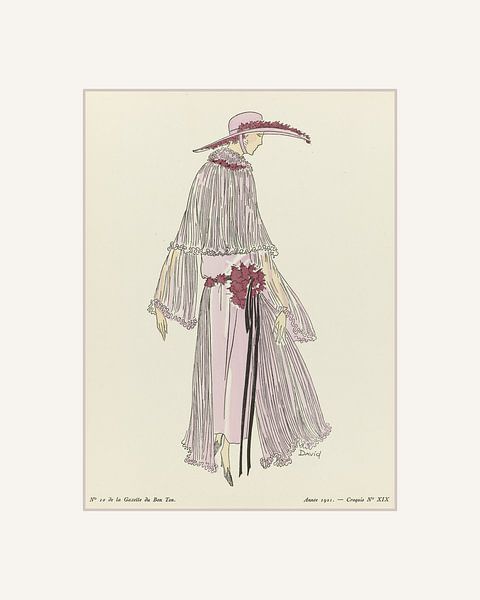 Robe d'été Art Déco | A Triptych | Été, printemps pastel et impression de mode Art Déco | Publicité  par NOONY