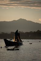 Fishermen on Lake Naivasha