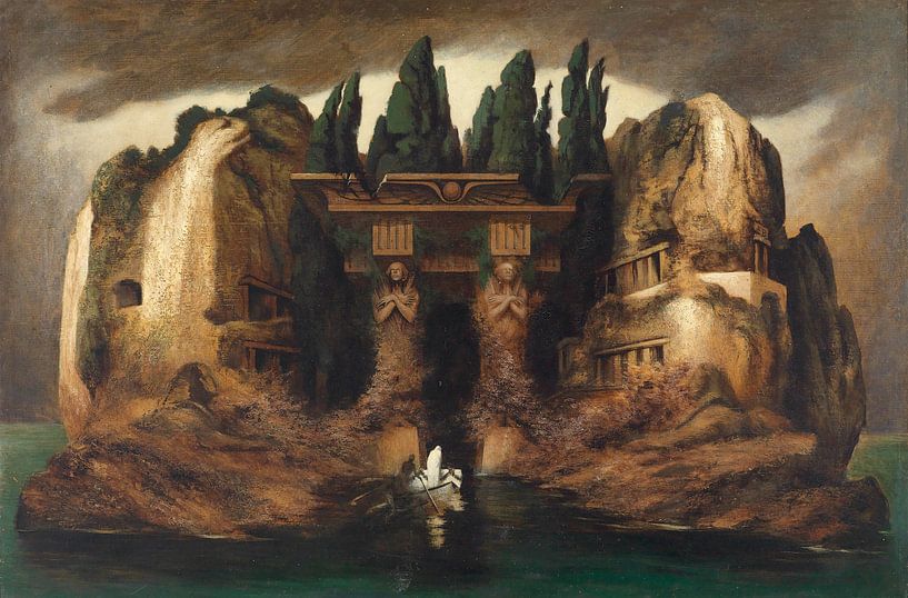 Karl Wilhelm Diefenbach, Insel der Toten, um 1905 von Atelier Liesjes