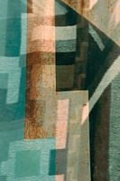 Linienspiel in Grüntönen.