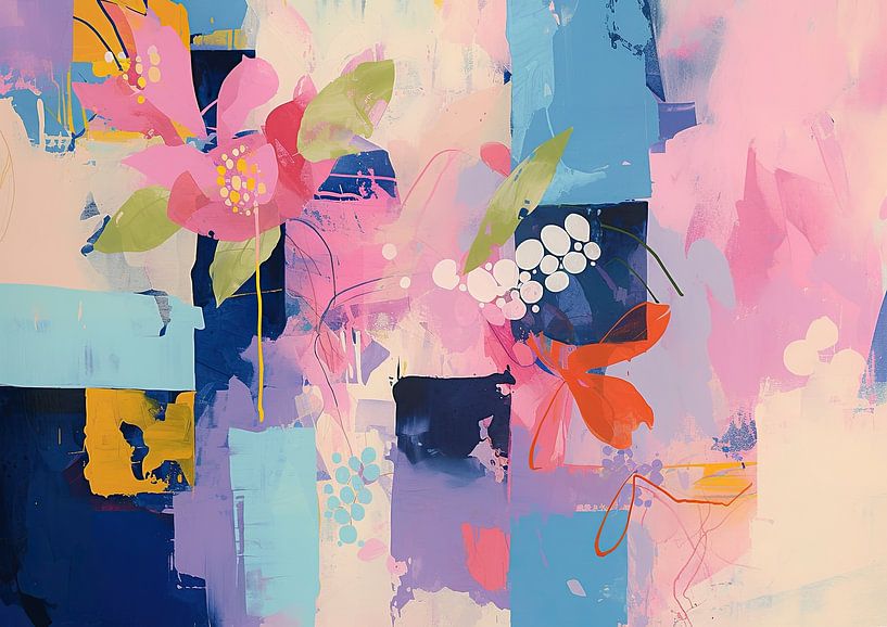 Blume abstrakt von Abstraktes Gemälde