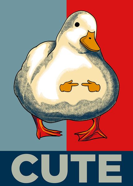 Mime de canard mignon par Adam Khabibi