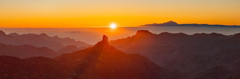 Roque Bentayga au coucher du soleil par Markus Lange