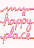 My happy place rosa orange