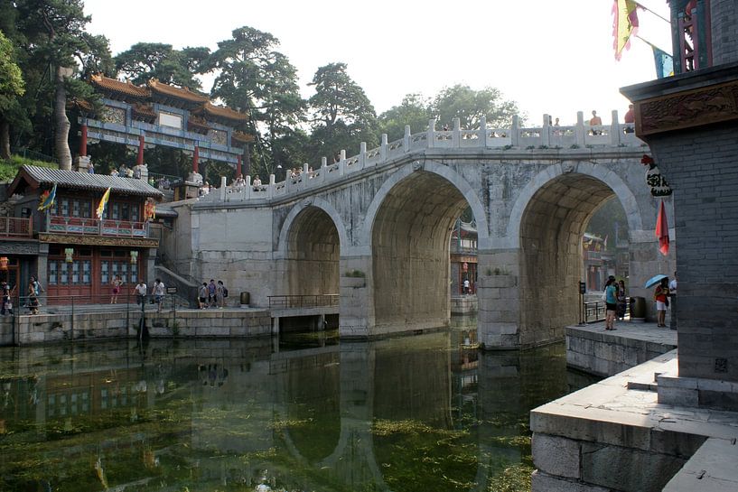 Pekinger Sommerpalast Lange Brücke über den Suzhou-Fluss 01 von Ben Nijhoff