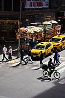 Busy Streetscape of New York