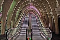 Escaliers mécaniques, gare de Liège-Guillemins 