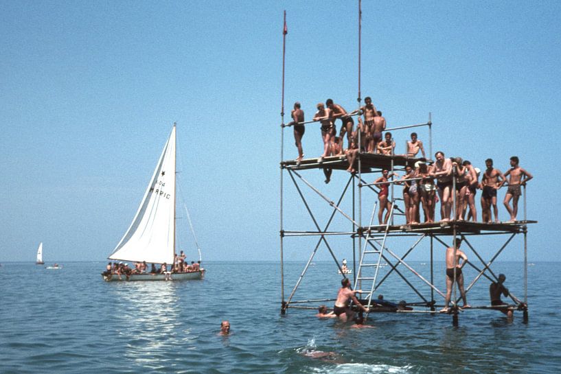 Watching Mario 1961 Cattolica Italy by Timeview Vintage Images