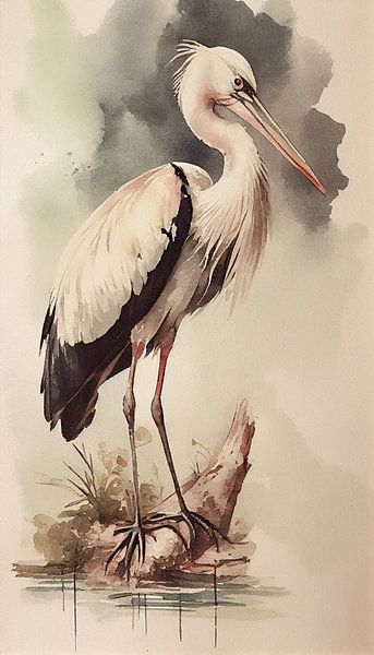 Fischreiher am Wasser von But First Framing