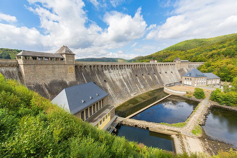 Landscape with German dam at Edertal in Sauerland by Ben Schonewille