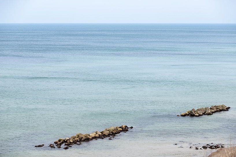 Blue sea and rocks along the coast of Denmark by Karijn | Fine art Natuur en Reis Fotografie