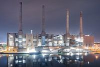 The power plant at night