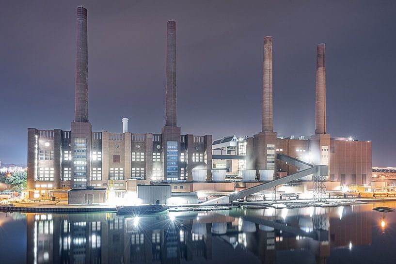 La centrale électrique de nuit par Marc-Sven Kirsch