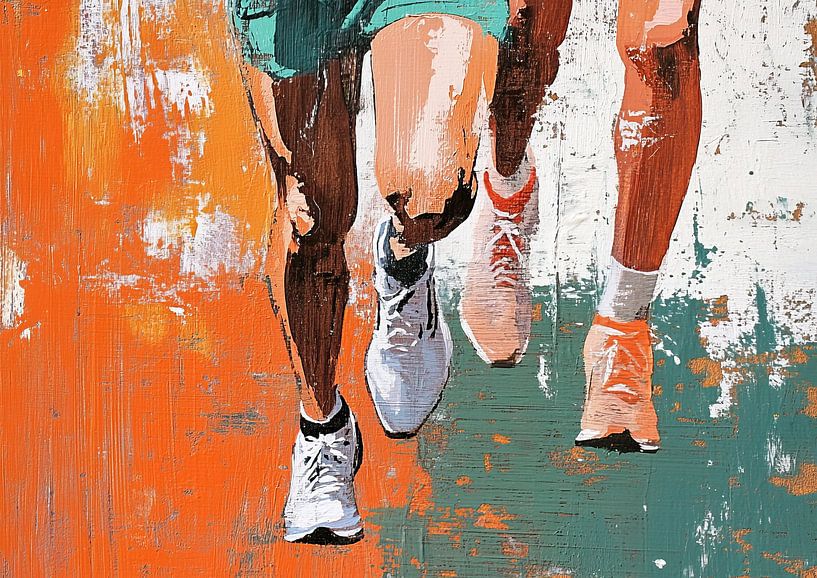 Marathon | Marathon runners by OMG Art