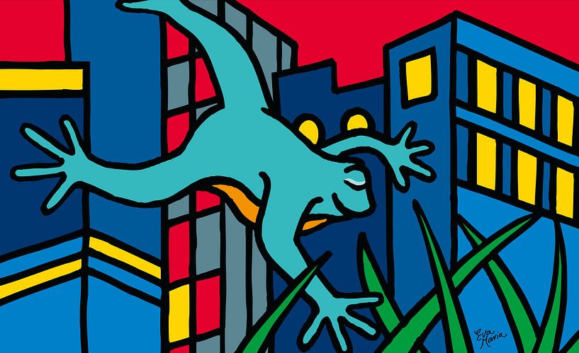 Frosch in New York von ART Eva Maria