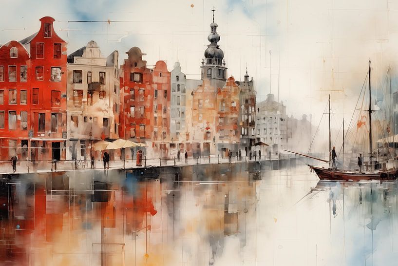 Canal houses by Bert Nijholt