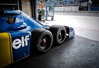 Tyrrell P34 six wheeler in pitbox