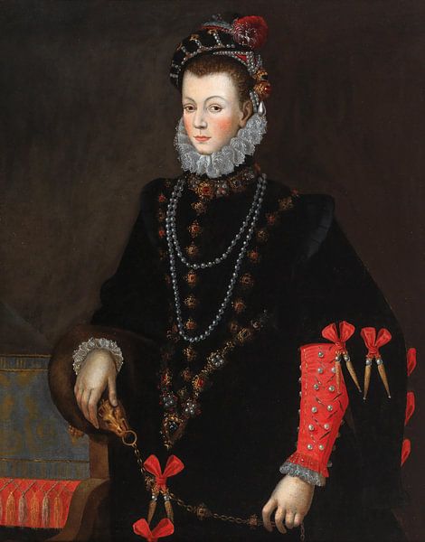 Portrait of Elisabeth of Valois (1545–1568), Habsburg Court Painter by Masterful Masters