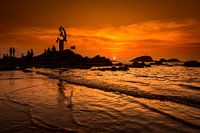 Symbolisme communiste, plage de Muzhappilangad, Thalassery - Inde