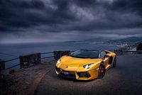 Gold Lamborghini Aventador