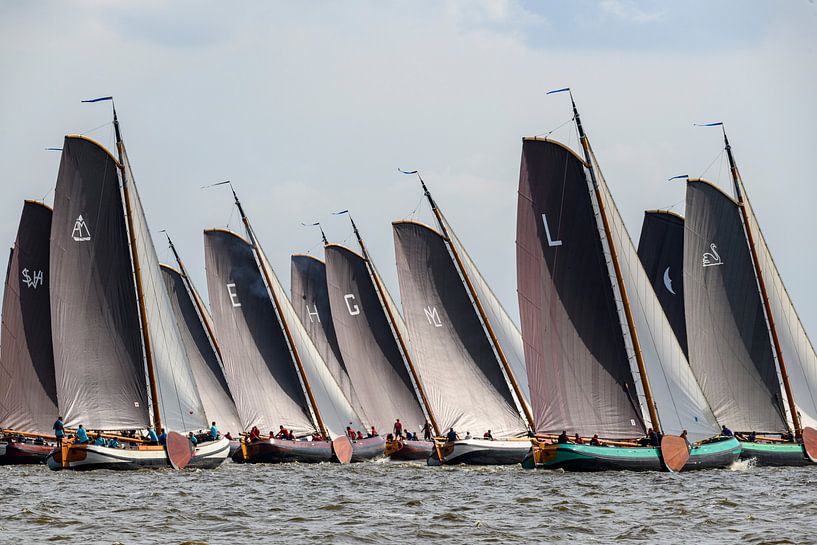 Skûtsje classique à la voile de frison Tjalk par Sjoerd van der Wal Photographie