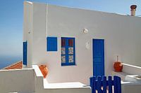 Weißes Landhaus auf der griechischen Insel Nisyros