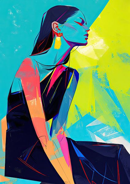 Modernes minimalistisches Porträt von ARTEO Gemälde