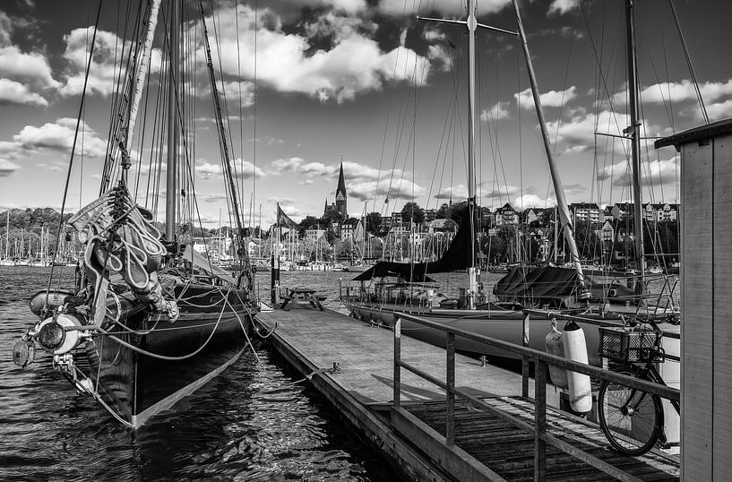 In the port of Flensburg by Jens Sessler