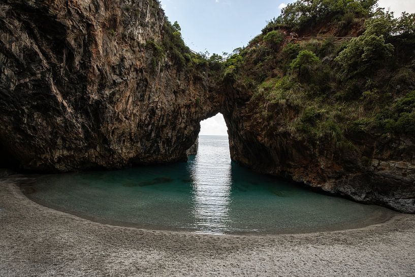 Küste, Strand und Bucht. Sonnenuntergang in Italien von Fotos by Jan Wehnert