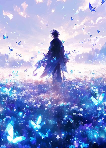 Junge und Schmetterlingsgarten von MIROKKU