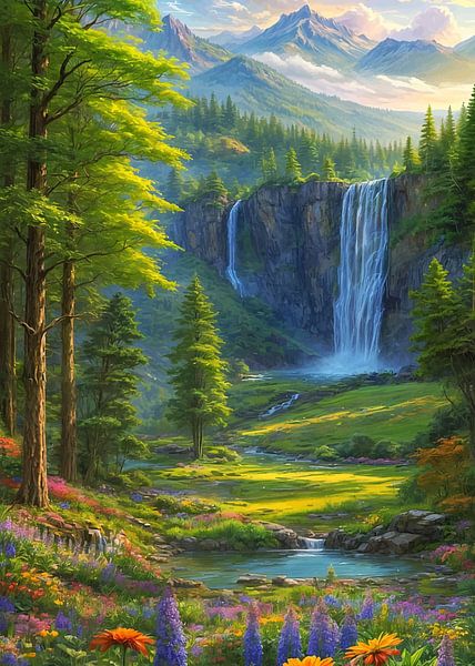 Cascade de la vallée enchantée par Demiourgos