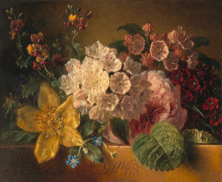 Flowers, Georgius Jacobus Johannes van Os by All the Masters