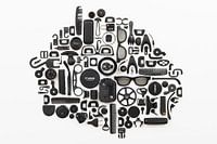 Schwarzes Plastik-Zeug