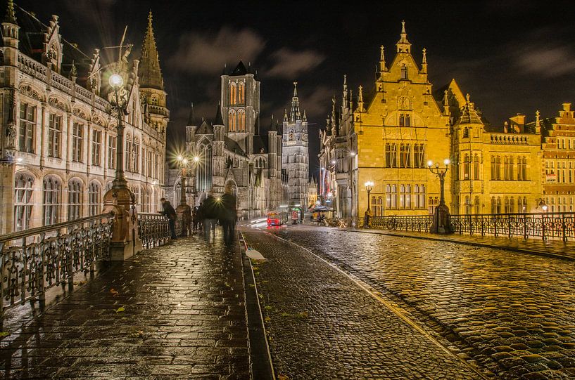Gent at night von Jan Hagen