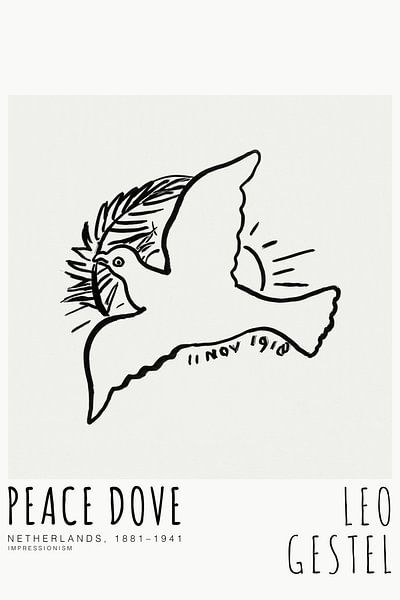 Leo Gestel - Dove of Peace by Old Masters