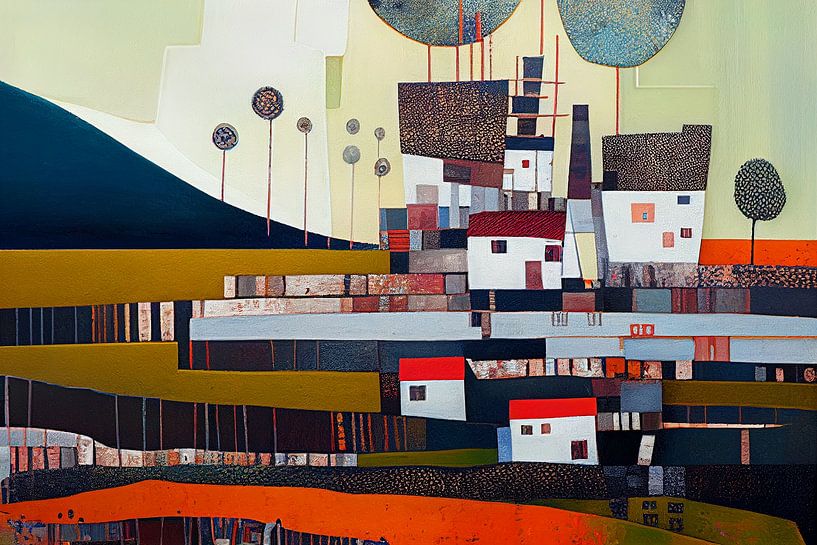 dekorative Malerei der Landschaft von Ariadna de Raadt-Goldberg