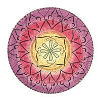 Mandala "Oriental Glitter Sinnlichkeit" handgemalt