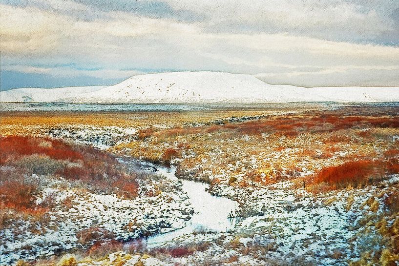 Paysage de neige islandais par Frans Blok - des photos, de l'art et des autres décorations murales