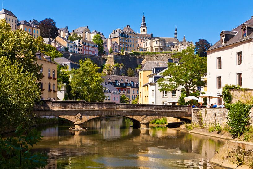 Lower Town in Luxembourg City by Werner Dieterich