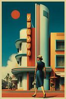 Miami Glamour devant le cinéma Velvet