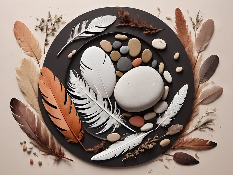 Minimalist artwork with organic forms by Bart Veeken