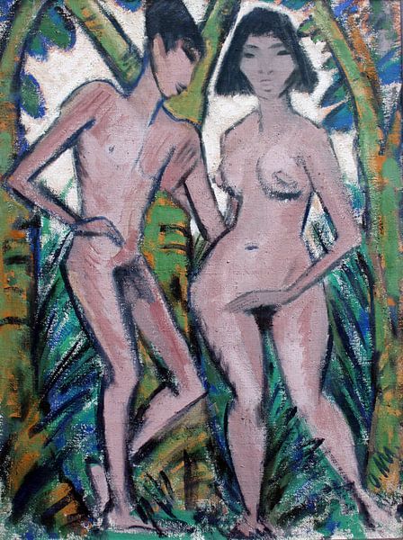 Adam and Eve anagoria, Otto Mueller - 1918 by Atelier Liesjes