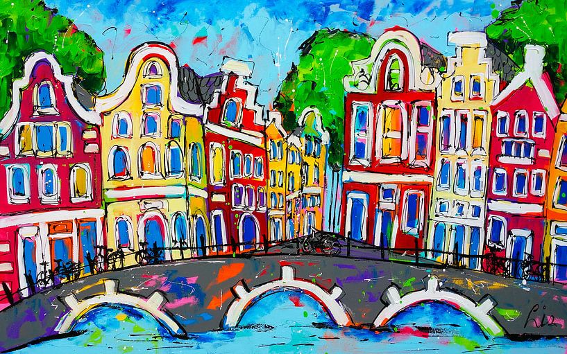 Amsterdam von Vrolijk Schilderij