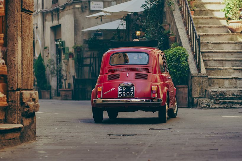 Fiat 500 à Montepulciano - Toscane par Aron Nijs