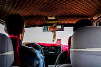 Photo avec mise au point sur le rétroviseur au Maroc