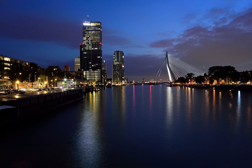 Rotterdam in the evening by Gerard de Zwaan